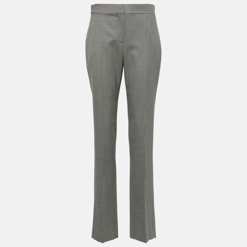 Alexander McQueen Houndstooth wool straight pants Size IT 38 - US 2 - Picture 6 of 14